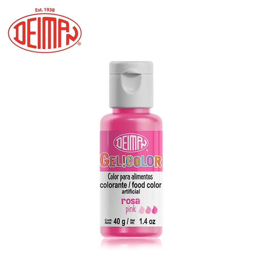 Colorante en Gel Rosa Gelicolor 40GR