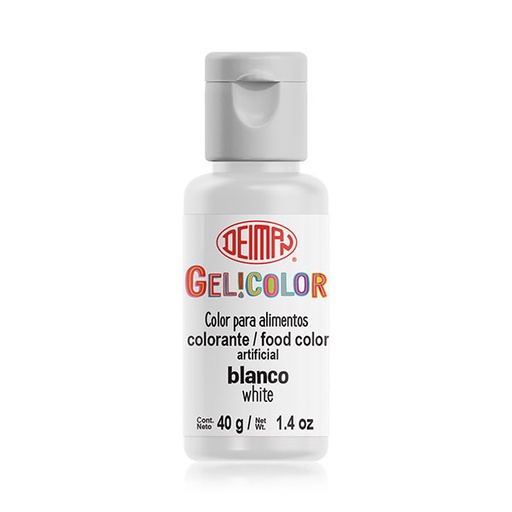 [COL-0004] Colorante en Gel Blanco Gelicolor 40GR