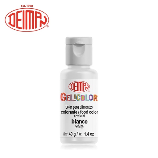 [COL-0004] Colorante en Gel Blanco Gelicolor 40GR
