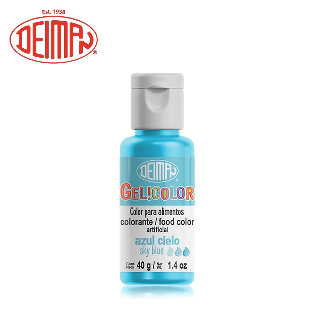 Colorante en Gel Azul Cielo Gelicolor 40GR
