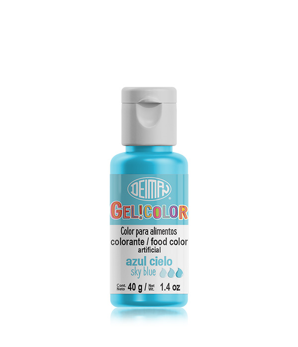 COLORANTE EN GEL AZUL CIELO GELICOLOR 40GR