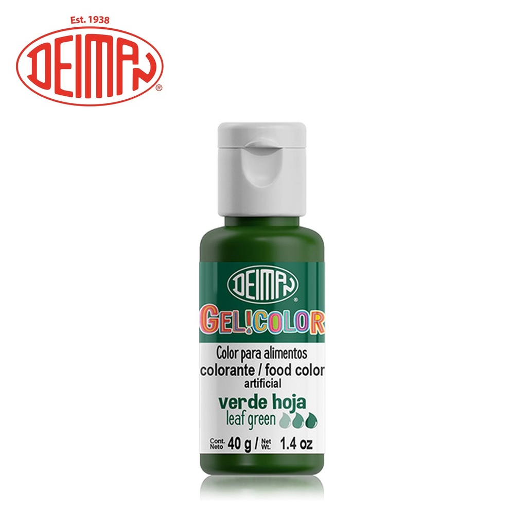 Colorante en Gel Verde Hoja Gelicolor 40GR