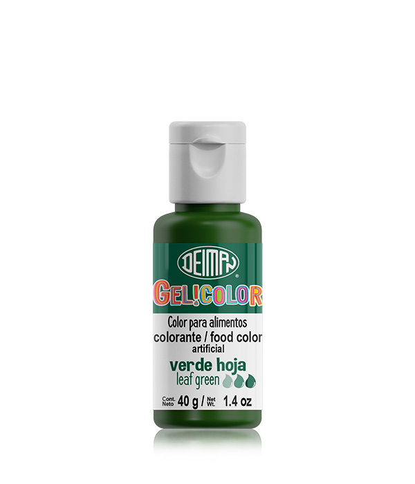 COLORANTE EN GEL VERDE HOJA GELICOLOR 40GR