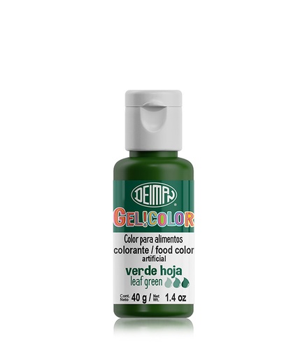 [COL-0011] Colorante en Gel Verde Hoja Gelicolor 40GR
