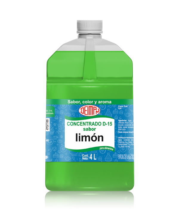 CONCENTRADO LIMON DEIMAN 4LT (SABOR, COLOR Y AROMA)