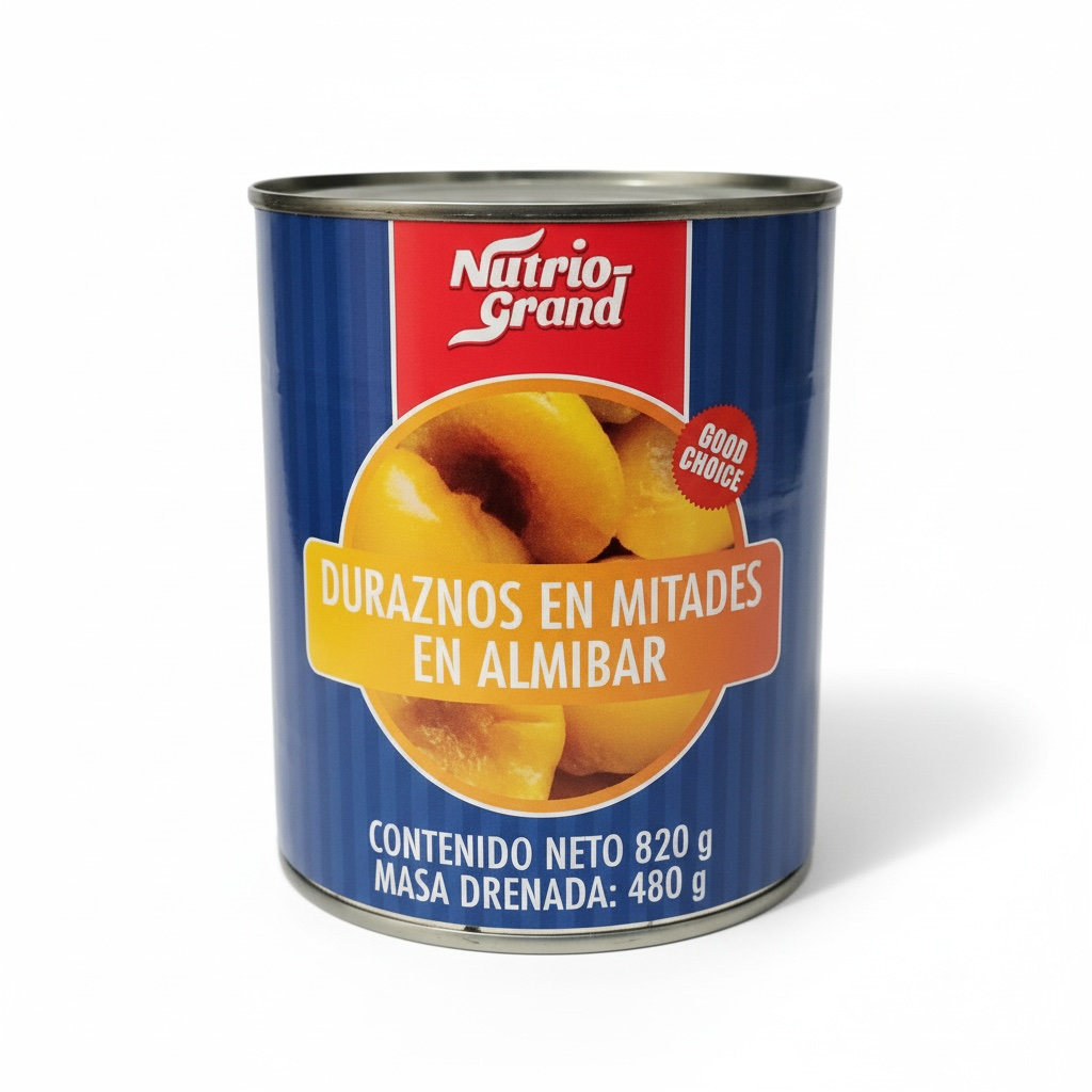 Duraznos en Mitades Nutrio Grand 820G
