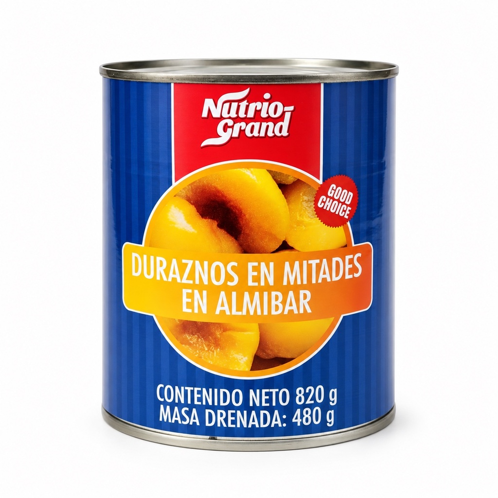 Duraznos en Mitades Nutrio Grand 820G