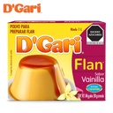 Polvo para Preparar Flan D´gari  Vainilla con Caramelo 84GRS