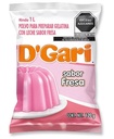 Polvo para Preparar Gelatina D´gari Sabor Fresa de Leche 120gr