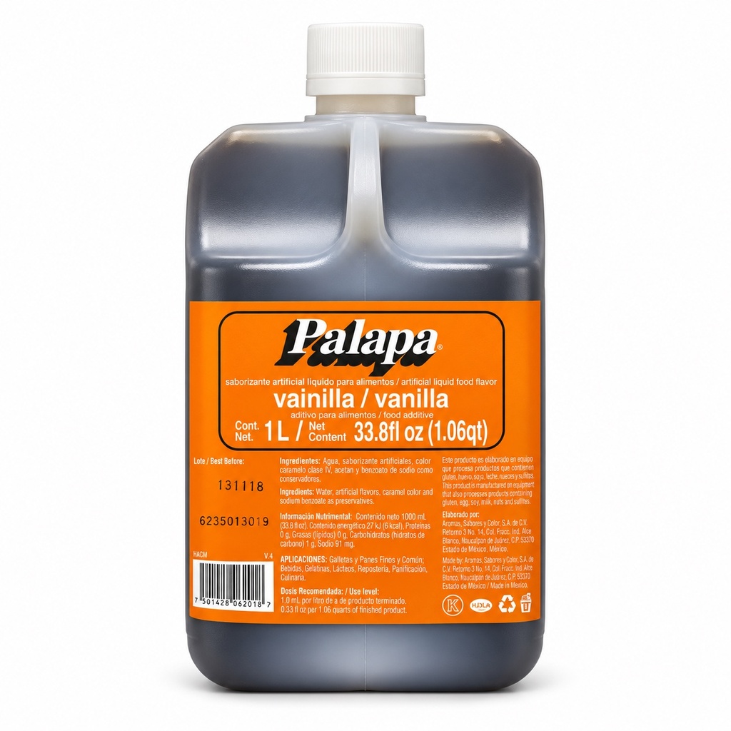 Saborizante Artificial Vainilla Palapa Naranja 1LT