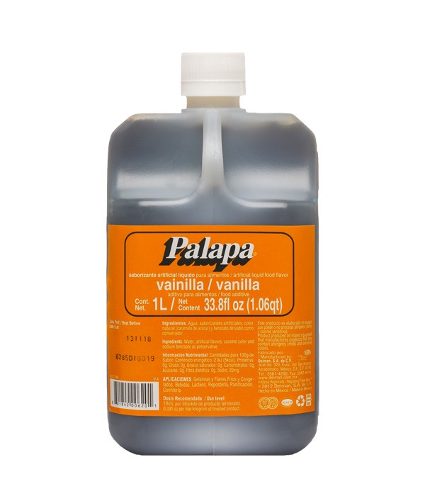 SABORIZANTE ARTIFICIAL VAINILLA PALAPA NARANJA 1LT