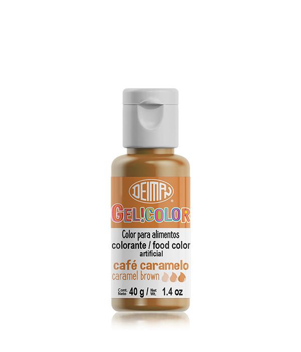COLORANTE EN GEL CAFE CARAMELO GELICOLOR 40GR