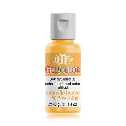 [COL-0001] Colorante en Gel Amarillo Huevo Gelicolor 40GR