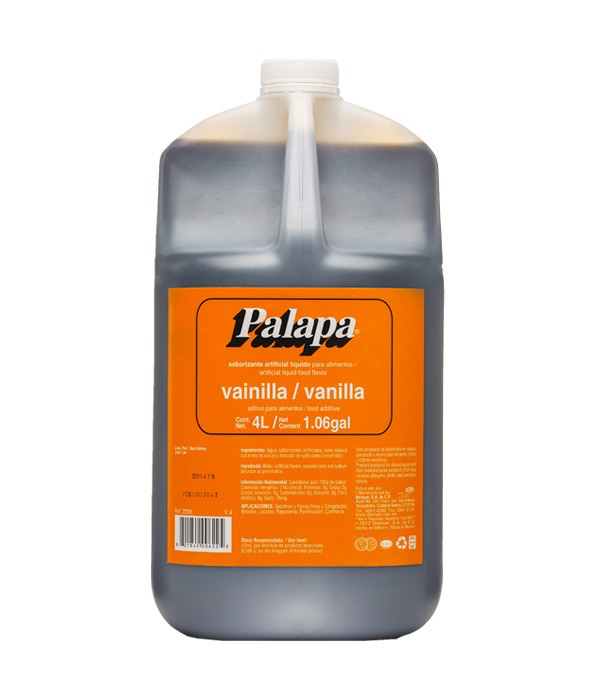 [INT614143434945] SABORIZANTE ARTIFICIAL VAINILLA PALAPA NARANJA  4LT