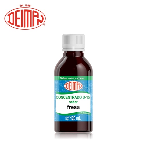 [CON-0032] Concentrado Deiman Fresa 120ML (Sabor, Color y Aroma)