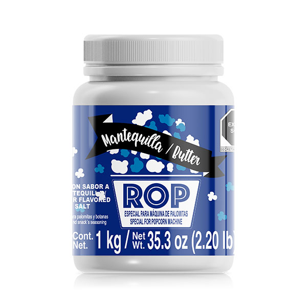 Sal Rop con Sabor Mantequilla (Azul) 1KG