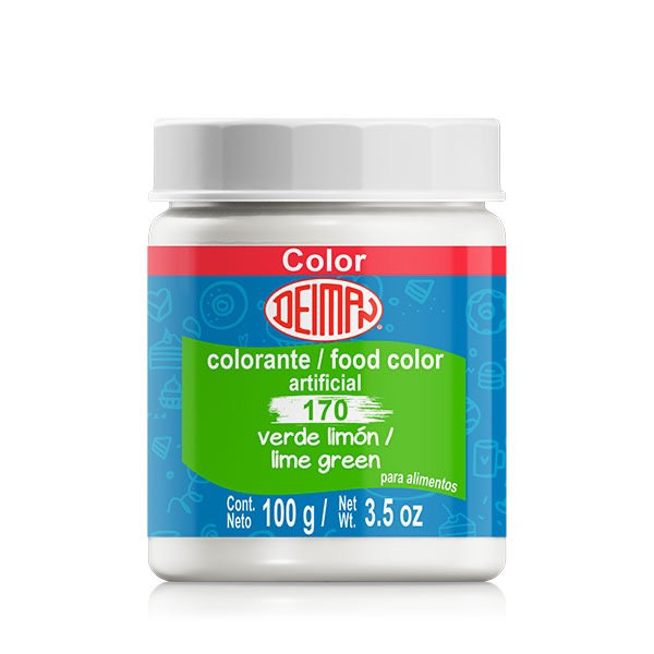 Colorante en Polvo Deiman 170 Verde Limon 100G