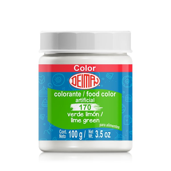 COLORANTE EN POLVO DEIMAN 170 VERDE LIMON 100G