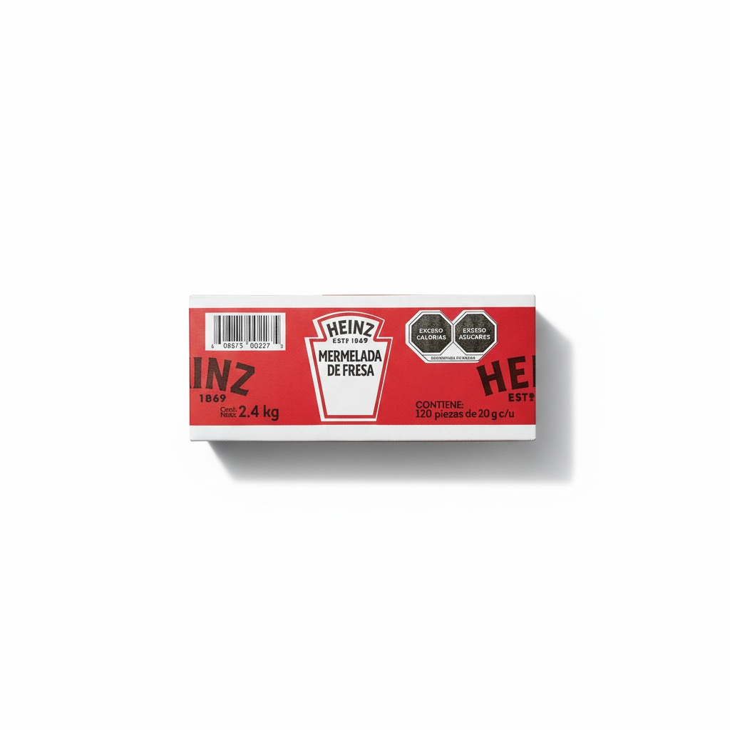 [MDFP-0762] MERMELADA DE FRESA PORCION CAJA CON 120u HEINZ