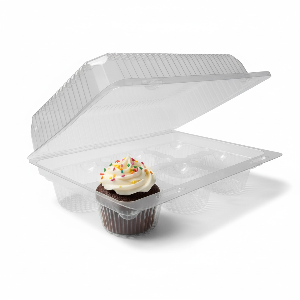 CONTENEDOR CUPCAKES INIX (6) 1PZ