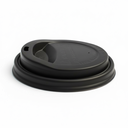 TAPA NEGRA 12oz (LC12) CAPUCHINO PARA VASO DE PAPEL C/50u