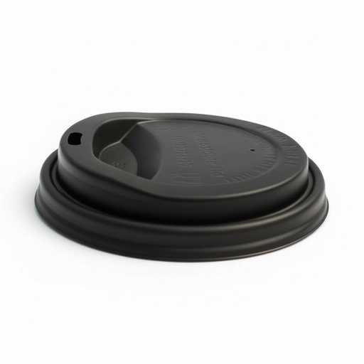 [TAP-0012] Tapa Negra 12oz (LC12) Capuchino para Vaso de Papel C/50u
