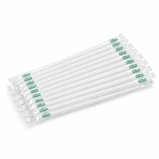 [CPET-0263] Caja Popote Estuchado Transparente Primo C/2000u