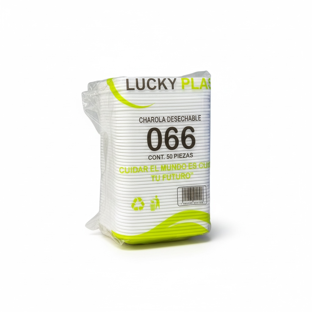 CHAROLA UNICEL 066 ECONÓMICA LUCKYPLAS C/50u