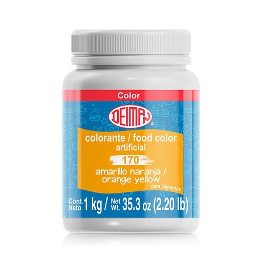 [COL-0019] Colorante en Polvo Deiman 170 Amarillo Naranja 1KG