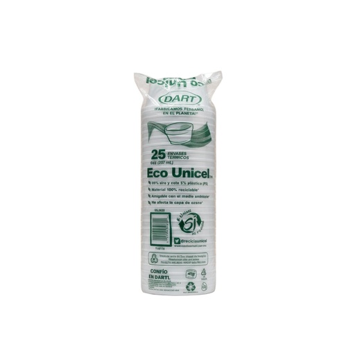 [ET88-0567] Envase Térmico 8oz (8SJ20) Unicel Dart 25u