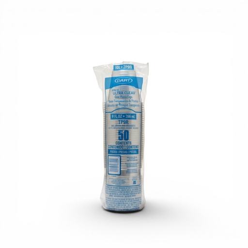 [VP9T-1135] Vaso PET 9oz (TP9D) Dart/solo 50PZ