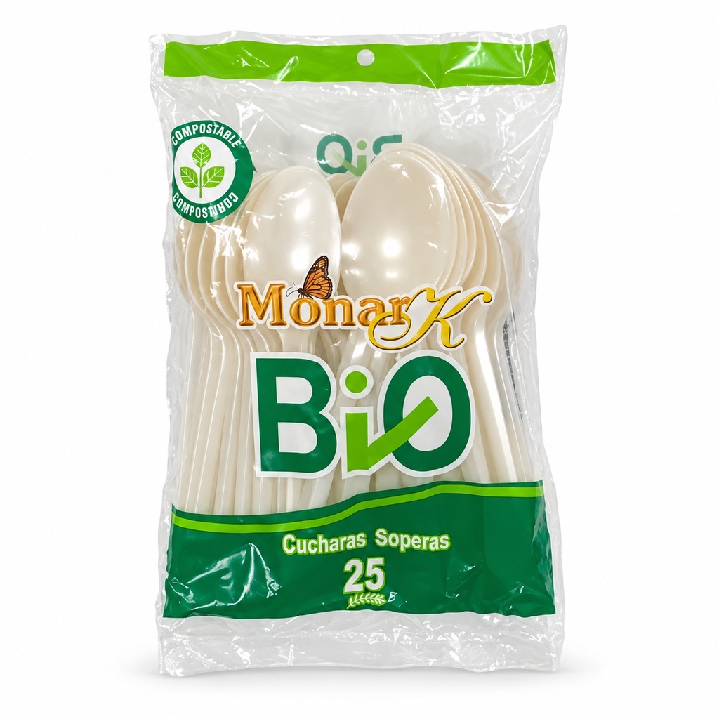Cuchara Grande (Sopera) Monark Bio Compostable 25u