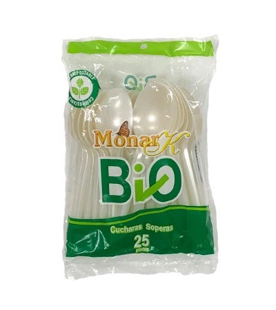 Cuchara Grande (Sopera) Monark Bio Compostable 25u