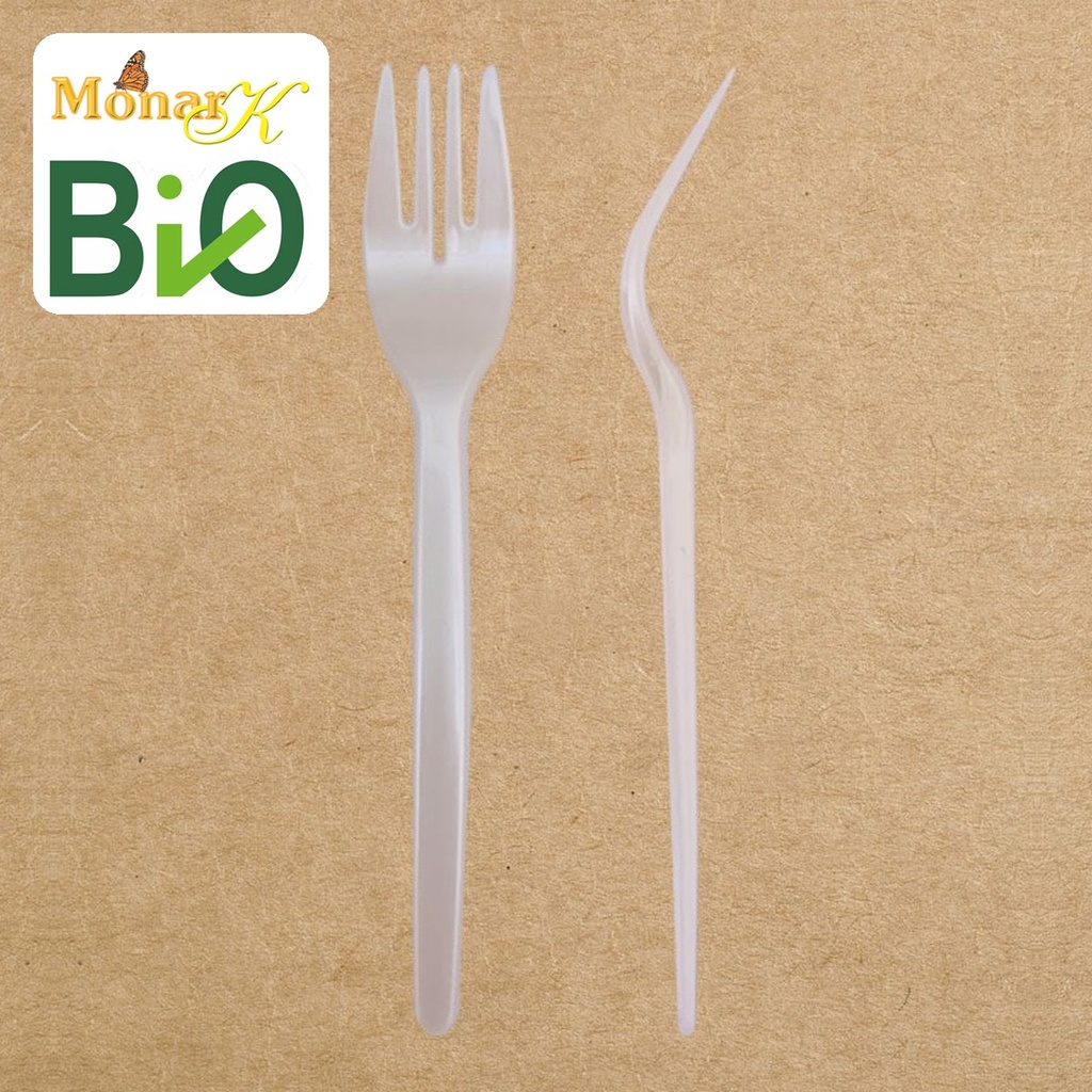 Tenedor Mediano Monark Bio Compostable C/25u