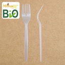 Tenedor Mediano Monark Bio Compostable C/25u