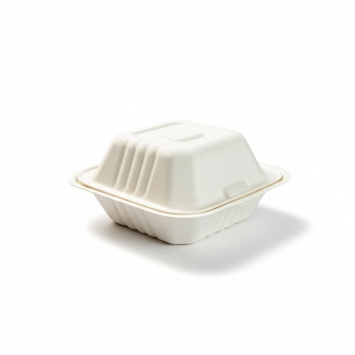 [CHC6-0397] Contenedor Hamburguesero Compostable 6X6 (COMPOST-66) Inix