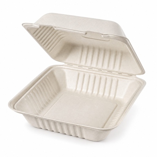 [CC9L-0395] Contenedor Compostable 9X9 Liso (COMPOST-99) Inix
