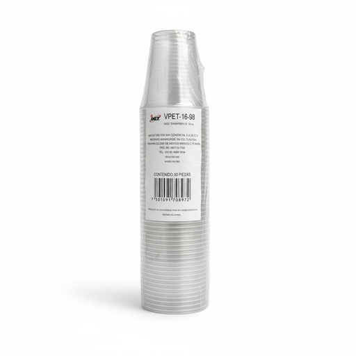 [VPF1-1137] Vaso PET Frappé 16oz (V-PET-16-98)INIX C/50u