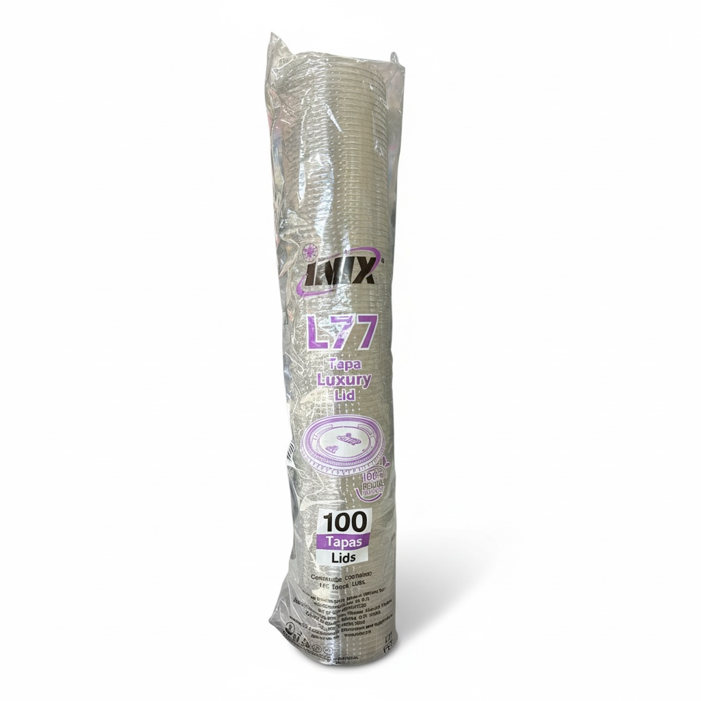 TAPA PLANA VASO CRISTAL L78 (7oz,8oz,10oz y 12oz) INIX 100PZ