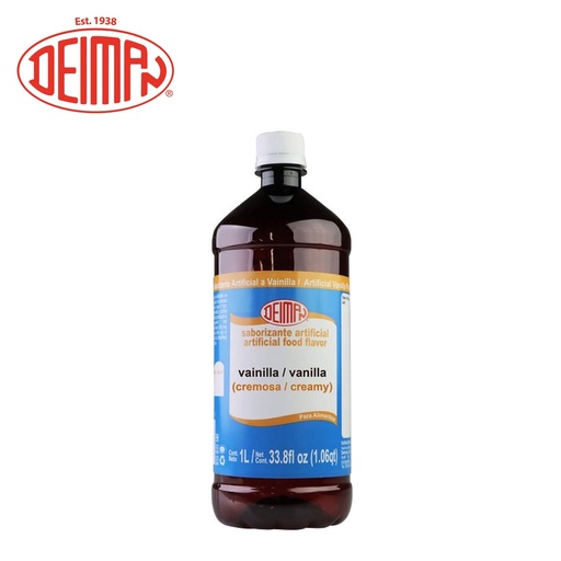 [CON-0103] Concentrado Vainilla Cremosa Deiman 1LT (Sabor, Color y Aroma)
