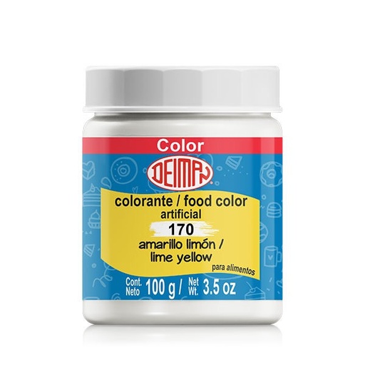 [COL-0017] Colorante en Polvo Deiman 170 Amarillo Limón 100G