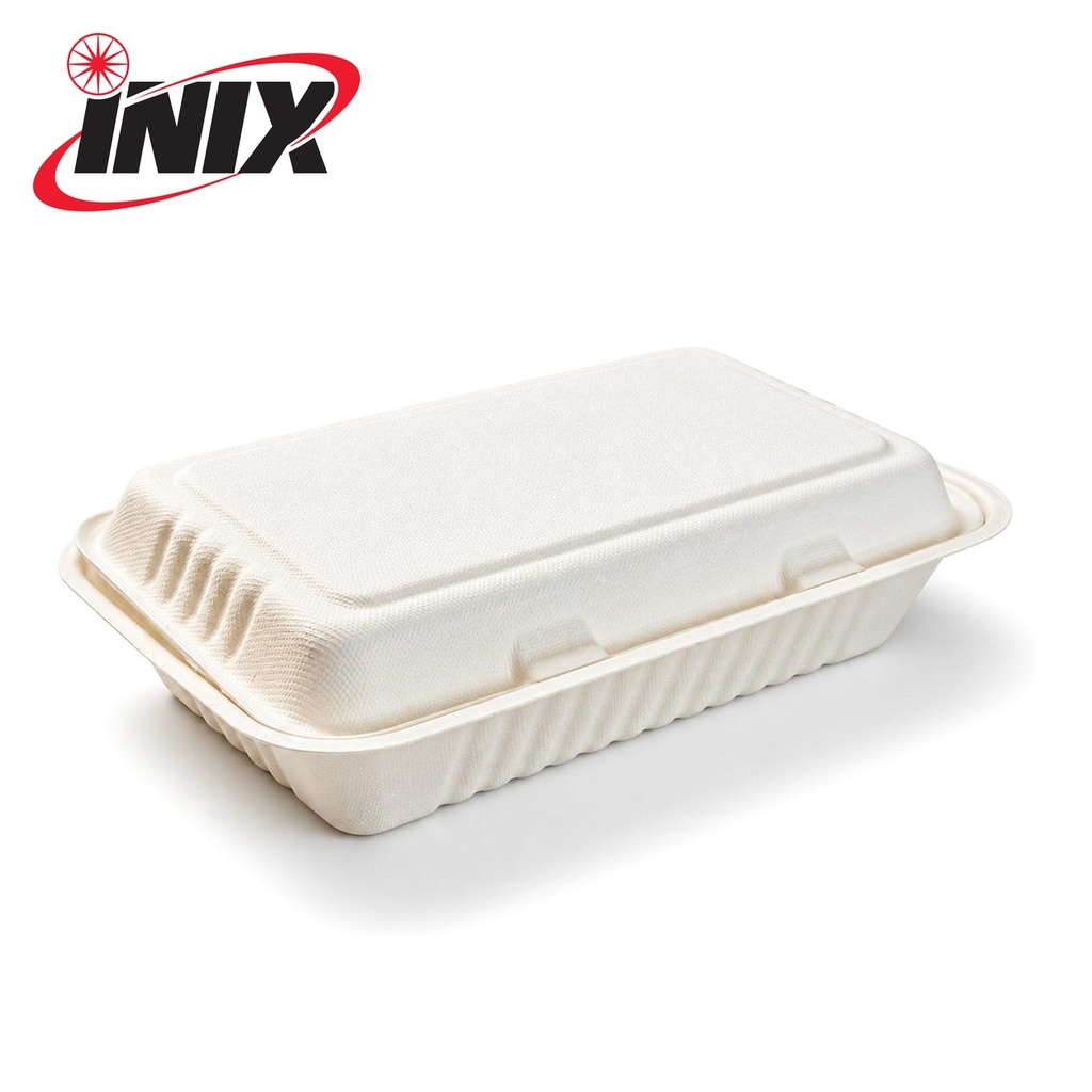 Contenedor Compostable 9X6 (COMPOST-96) Caña de Azúcar Inix