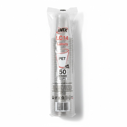 [VPF1-1136] Vaso PET Frappé 14oz (LC14-500) Inix C/50u