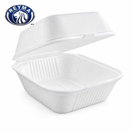 [CUHR-0405] Contenedor Unicel Hamburguesero Reyma