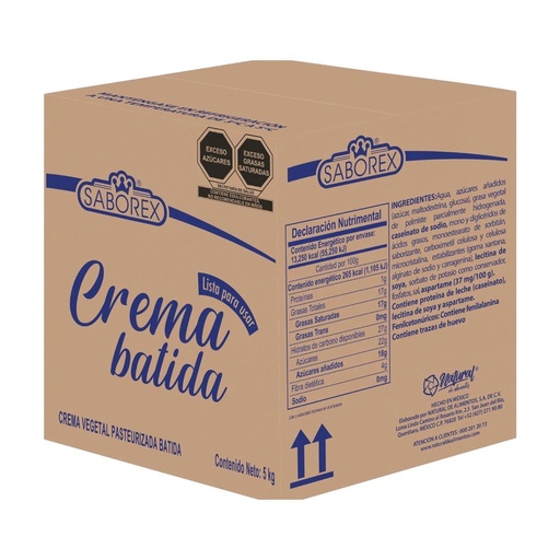 [CBS5-0508] Crema Batida Saborex Caja 5kg