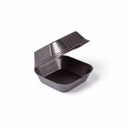Contenedor Negro Unicel Hamburguesero Reyma