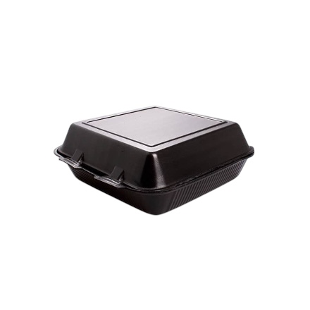 [CON-0136] CONTENEDOR NEGRO UNICEL 8X8 LISO REYMA