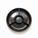 CHAROLA BOTANERA REDONDA NEGRA