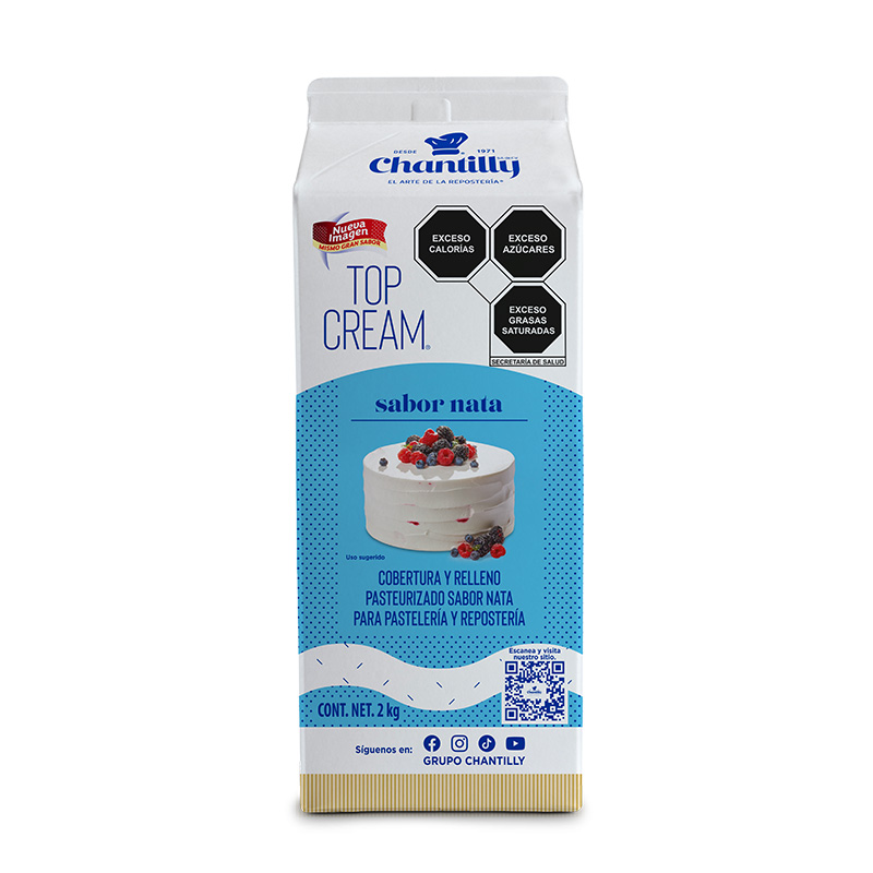 CREMA PARA BATIR NATA TOP CREAM 2KG CHANTILLY