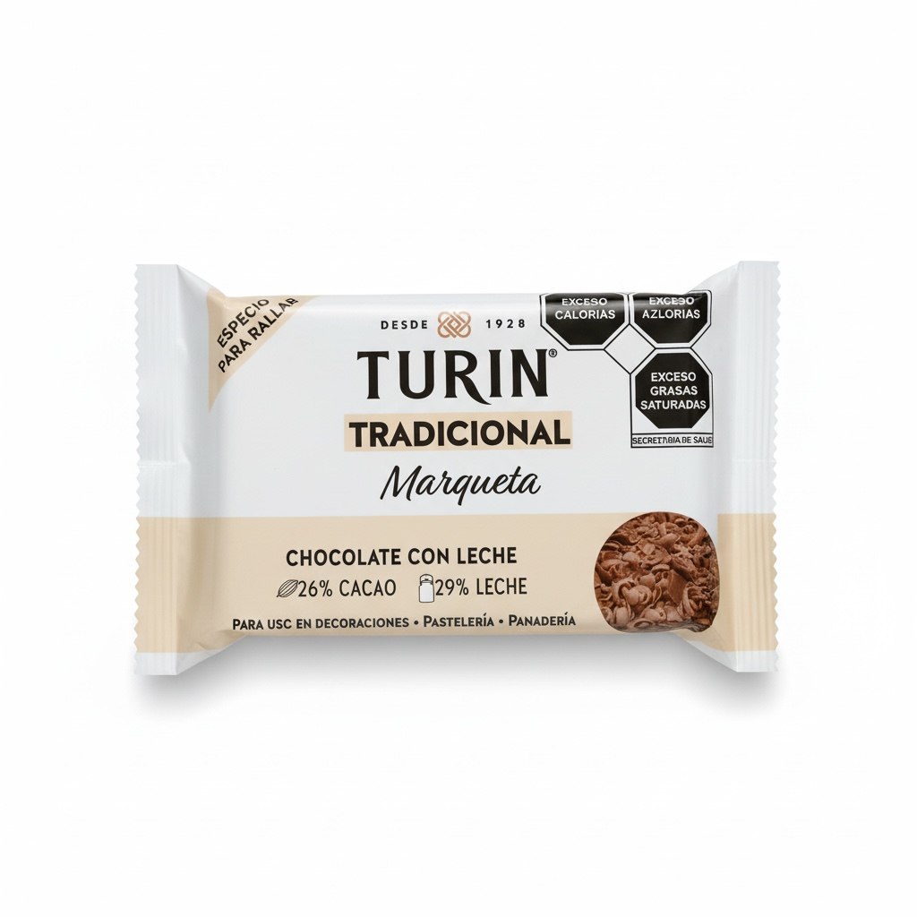 [BAR-0002] BARRA CHOCOLATE TURÍN CON LECHE 1KG